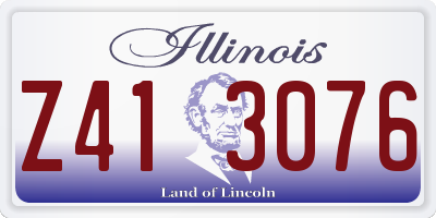 IL license plate Z413076