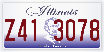 IL license plate Z413078
