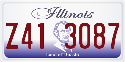 IL license plate Z413087