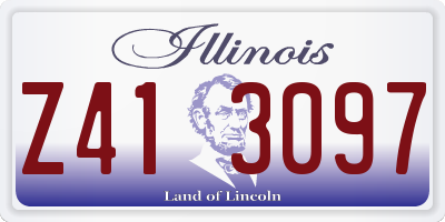 IL license plate Z413097