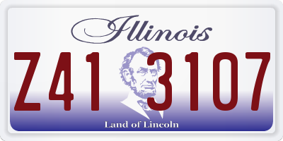 IL license plate Z413107