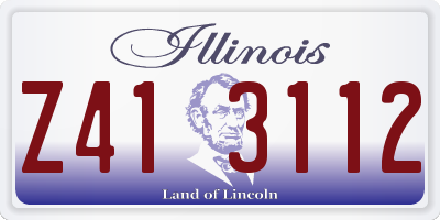 IL license plate Z413112