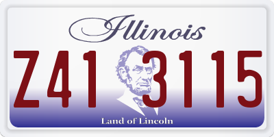 IL license plate Z413115