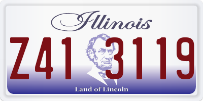 IL license plate Z413119