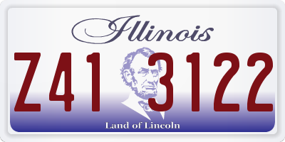 IL license plate Z413122
