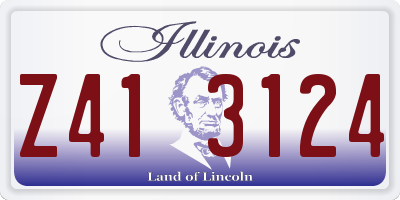 IL license plate Z413124