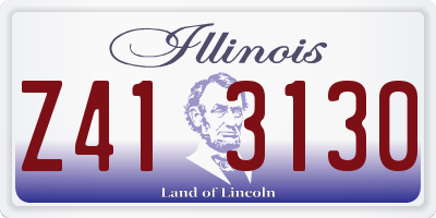 IL license plate Z413130