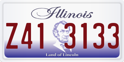 IL license plate Z413133