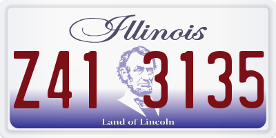 IL license plate Z413135