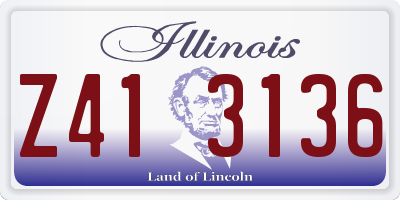 IL license plate Z413136