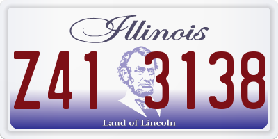 IL license plate Z413138