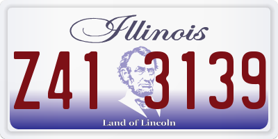 IL license plate Z413139