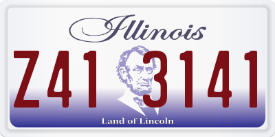 IL license plate Z413141