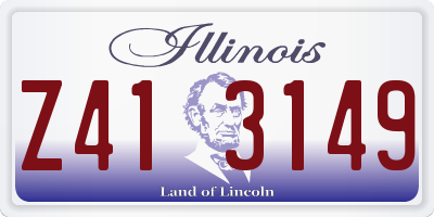IL license plate Z413149
