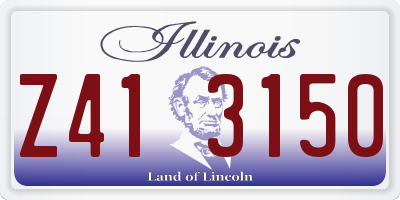 IL license plate Z413150