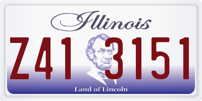 IL license plate Z413151