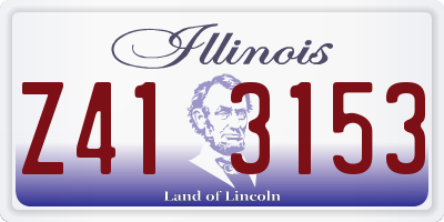 IL license plate Z413153