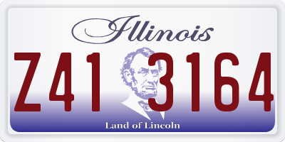 IL license plate Z413164