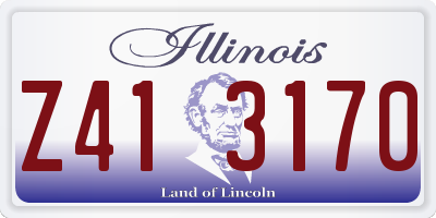 IL license plate Z413170