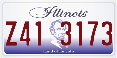IL license plate Z413173