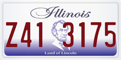 IL license plate Z413175