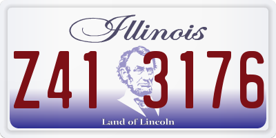 IL license plate Z413176