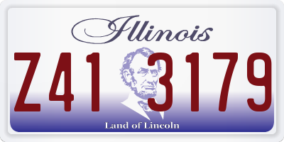IL license plate Z413179