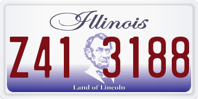 IL license plate Z413188