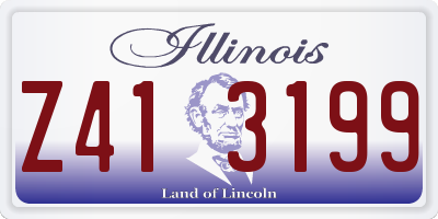 IL license plate Z413199