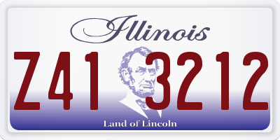 IL license plate Z413212