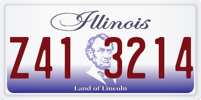 IL license plate Z413214