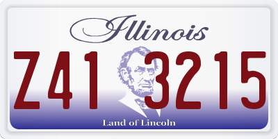 IL license plate Z413215