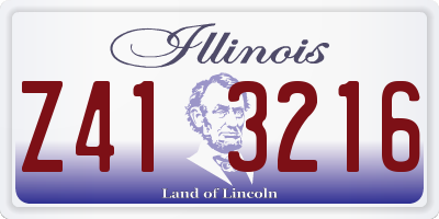 IL license plate Z413216