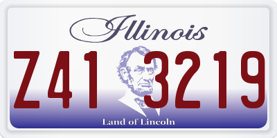 IL license plate Z413219