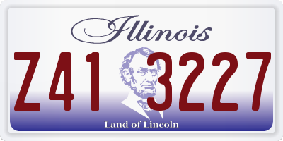 IL license plate Z413227
