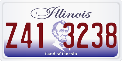 IL license plate Z413238