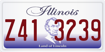 IL license plate Z413239