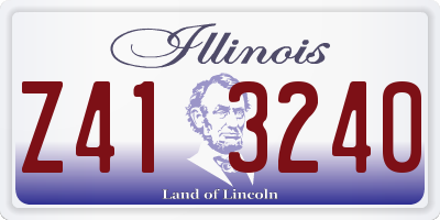 IL license plate Z413240