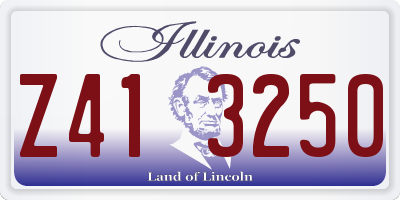 IL license plate Z413250
