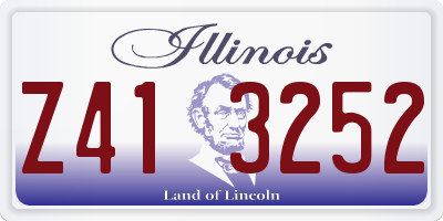IL license plate Z413252