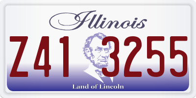 IL license plate Z413255