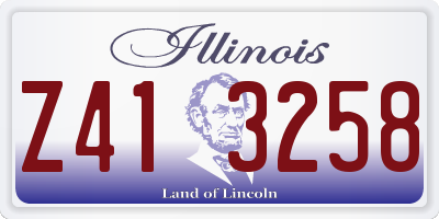 IL license plate Z413258
