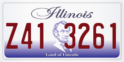 IL license plate Z413261