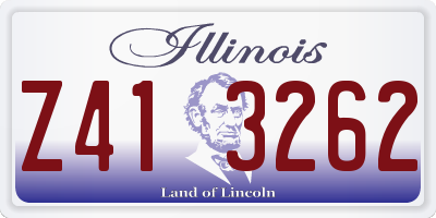 IL license plate Z413262