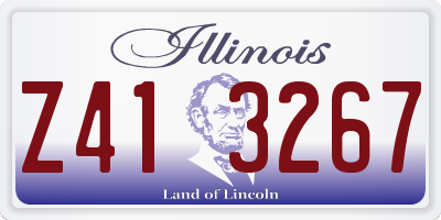 IL license plate Z413267