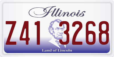 IL license plate Z413268