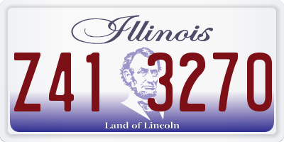 IL license plate Z413270
