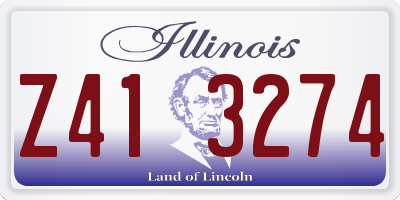 IL license plate Z413274