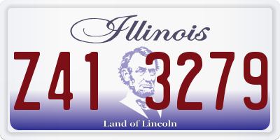IL license plate Z413279