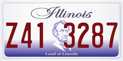 IL license plate Z413287